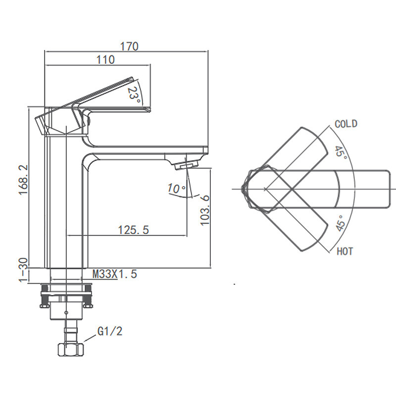 Basin Mixer Faucet Factory Wholesale Single Handle Washroom Lavatory Water Tap Sink Faucet