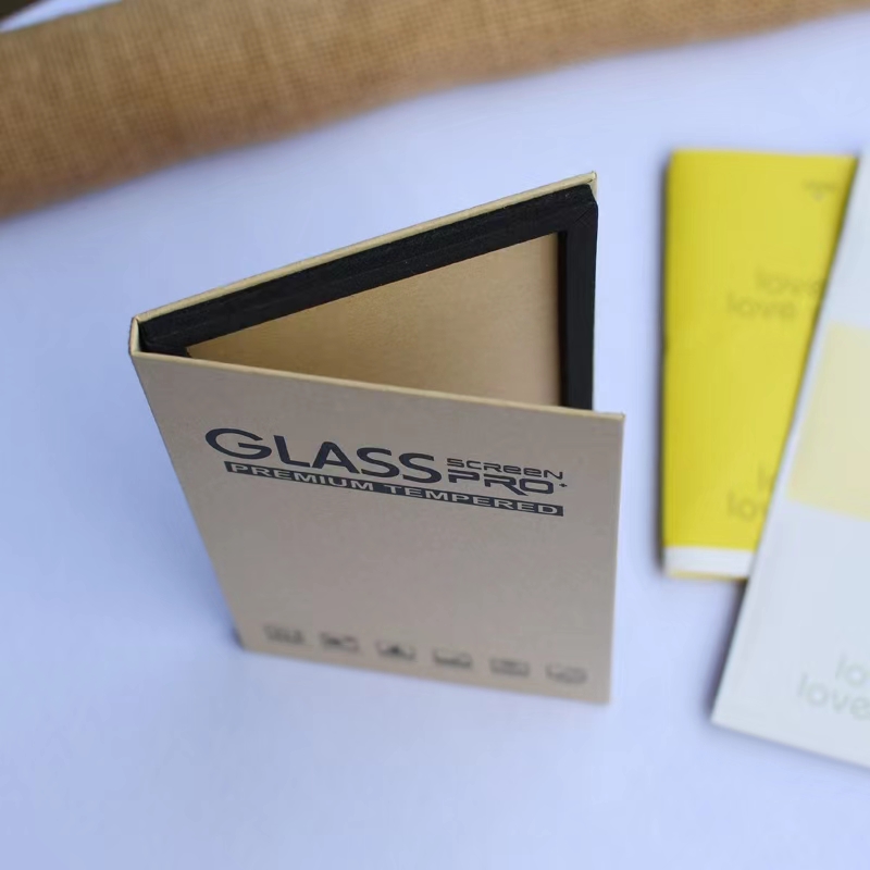 paper packaging boxes for glass screen protector repackaging retail box package for phone screen protector