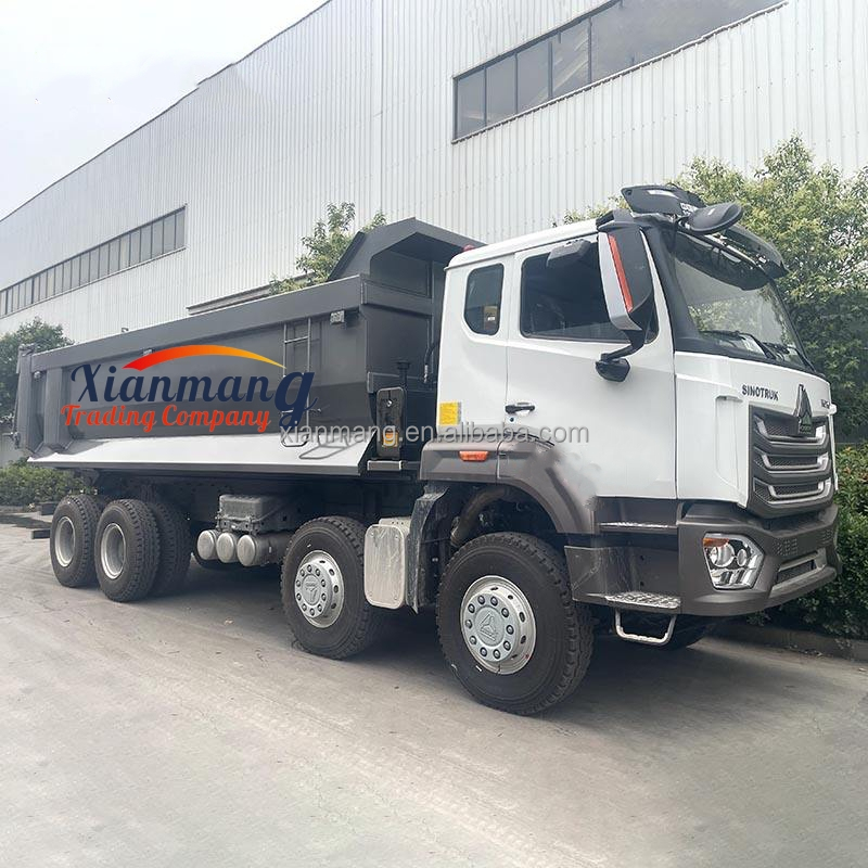 400HP Diesel Dump Tipper Truck HOWO NX 8X4 Drive Wheel Euro 3 Emission Standard And No ESC Or Multimedia System Equipped
