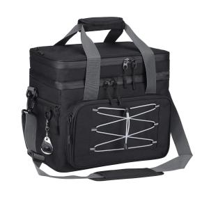 Wholesale Double Decker Cooler Bag For Frozen Food Collapsible Insulated Cooler 27L from china suppliers