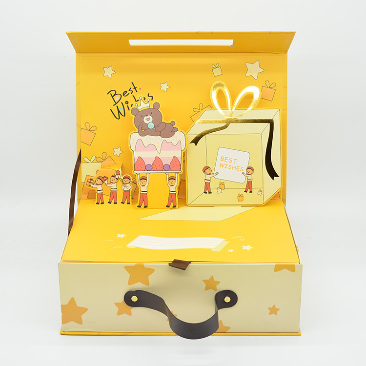 Gold Foil CMYK Foldable Packaging Box For Baby Clothes ODM