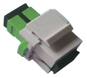 Fiber Optic Keystone Coupler Jack RJ45 LC/UPC to LC/UPC Duplex Multimode Plastic Connector