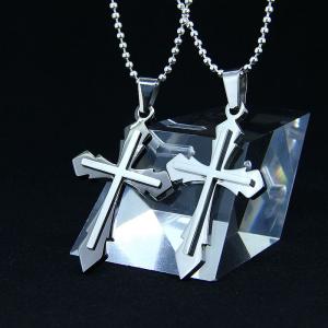 Wholesale Fashion Top Trendy Stainless Steel Cross Necklace Pendant LPC272 from china suppliers