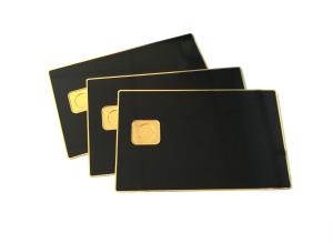 Wholesale Shiny Gold Black Metal Membership Card Printing With Chip from china suppliers