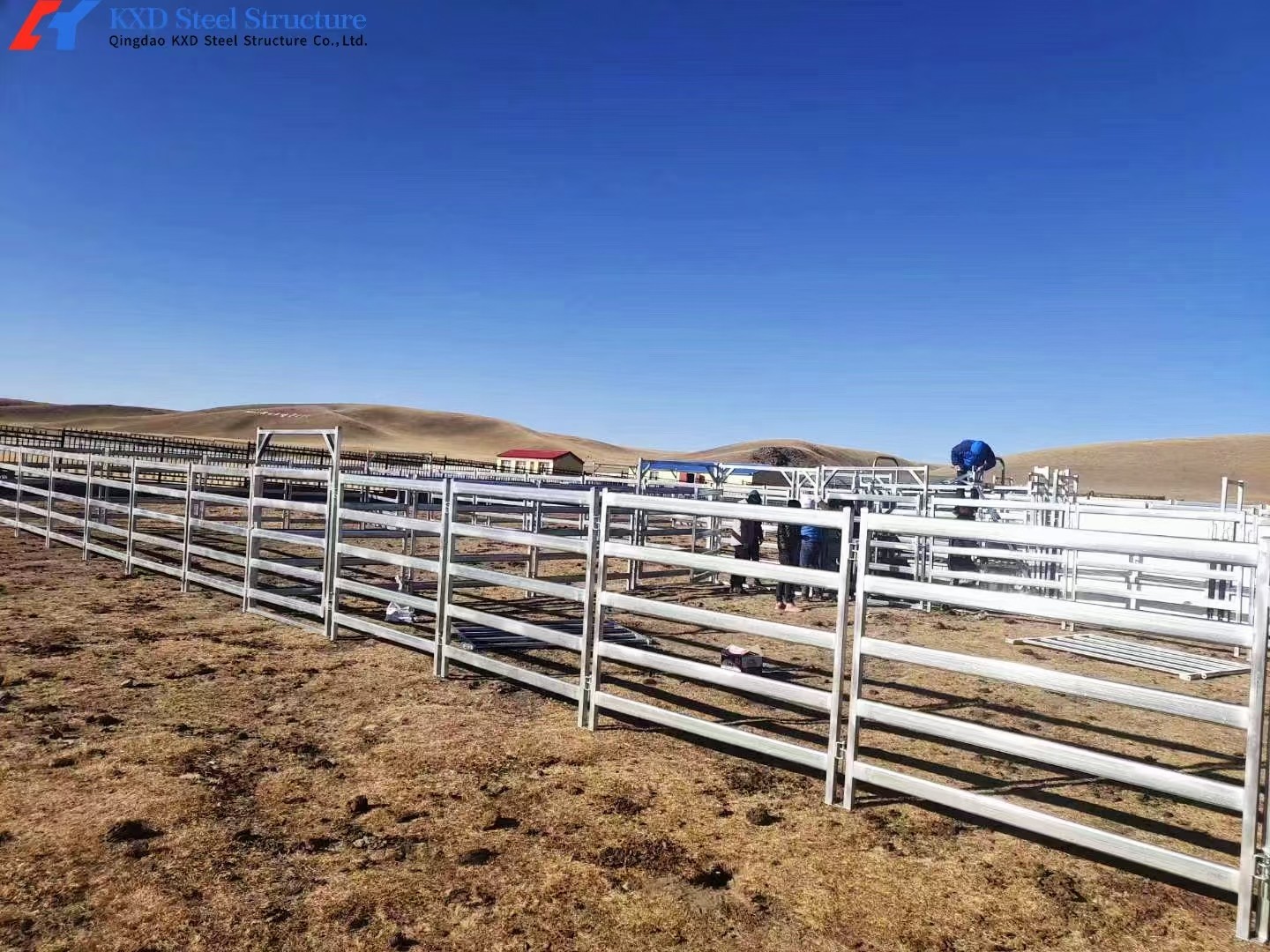 Steel Frame Exhaust Cooling Fan Cattle Sheds Dairy Cow House Hanging Type Suspension