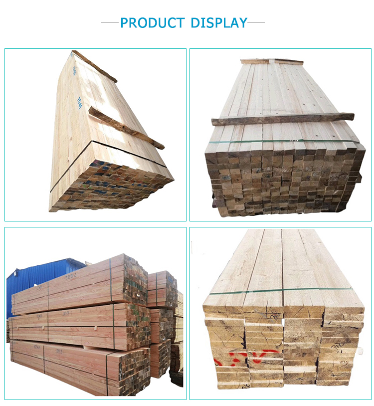 Natural Wooden Solid Pine Wood Timber , Outdoor Concrete Formwork Timber