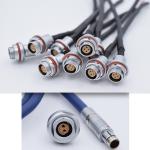 102 103 104 105 F Series Waterproof Metal Push Pull Circular Cable Mount Plug