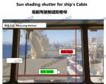 IMPA150721 High-quality ship's cockpit shade roller blind for shipbuilding /