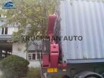 20 / 40 Feet Side Loader Trailer , Sidelifter Container Trailer 37 Tons Crane