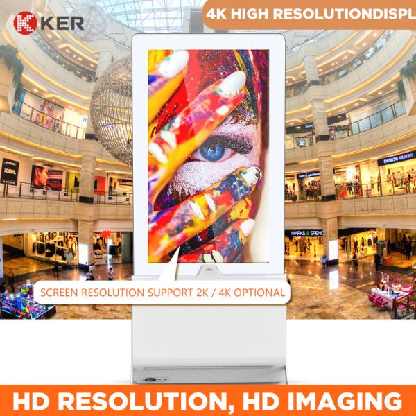 43" 55" Ultra Thin Slim Edge Stand Floor Digital Signage Android Narrow