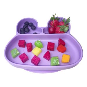 Wholesale Baby Feeding Bpa Free Suction Plate Customized Rabbit Shape Food Grade from china suppliers