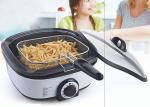Hassle Free 6 Qt Electric Multi Cooker Tempered Glass Lid Visible Cooking