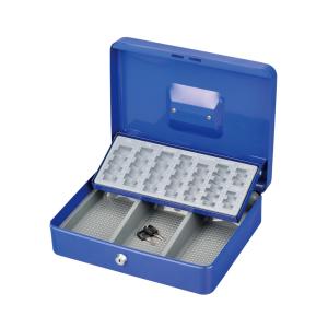 Wholesale Home Powder Cash Box Metal Office Security With Removable Euro Coin Tray from china suppliers