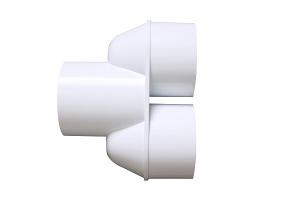 Wholesale Manifold Wye Schedule 40 PVC Pipe Fittings / White PVC 3 Way Corner from china suppliers