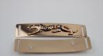 Personalized light gold metal curved sneaker shoe lace shoelace charms metal