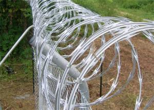 Wholesale Giant Shuttle Fence Razor Blade Wire , Anti Aging Welded Razor Wire from china suppliers