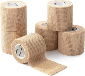 Wholesale Self Adhesive Bandage Wrap, 6 Pack, Skin Colored, 2“ x 5 Yards, Cohesive Bandages, Medical Wrap, Elastic Bandage Wrap from china suppliers