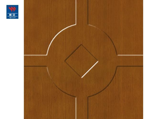 Commercial Hotel Carving Fire Rated Single Leaf Solid Wooden Door