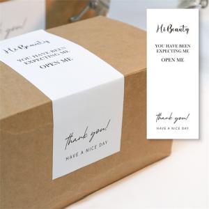 Wholesale Waterproof Cardboard Box Sticker Custom Mailing Labels Brown Kraft from china suppliers