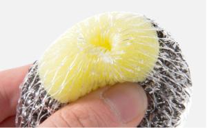 Wholesale Round Shape Kitchen Sponge Scrubber Logo Printed Without Hurting Hands from china suppliers