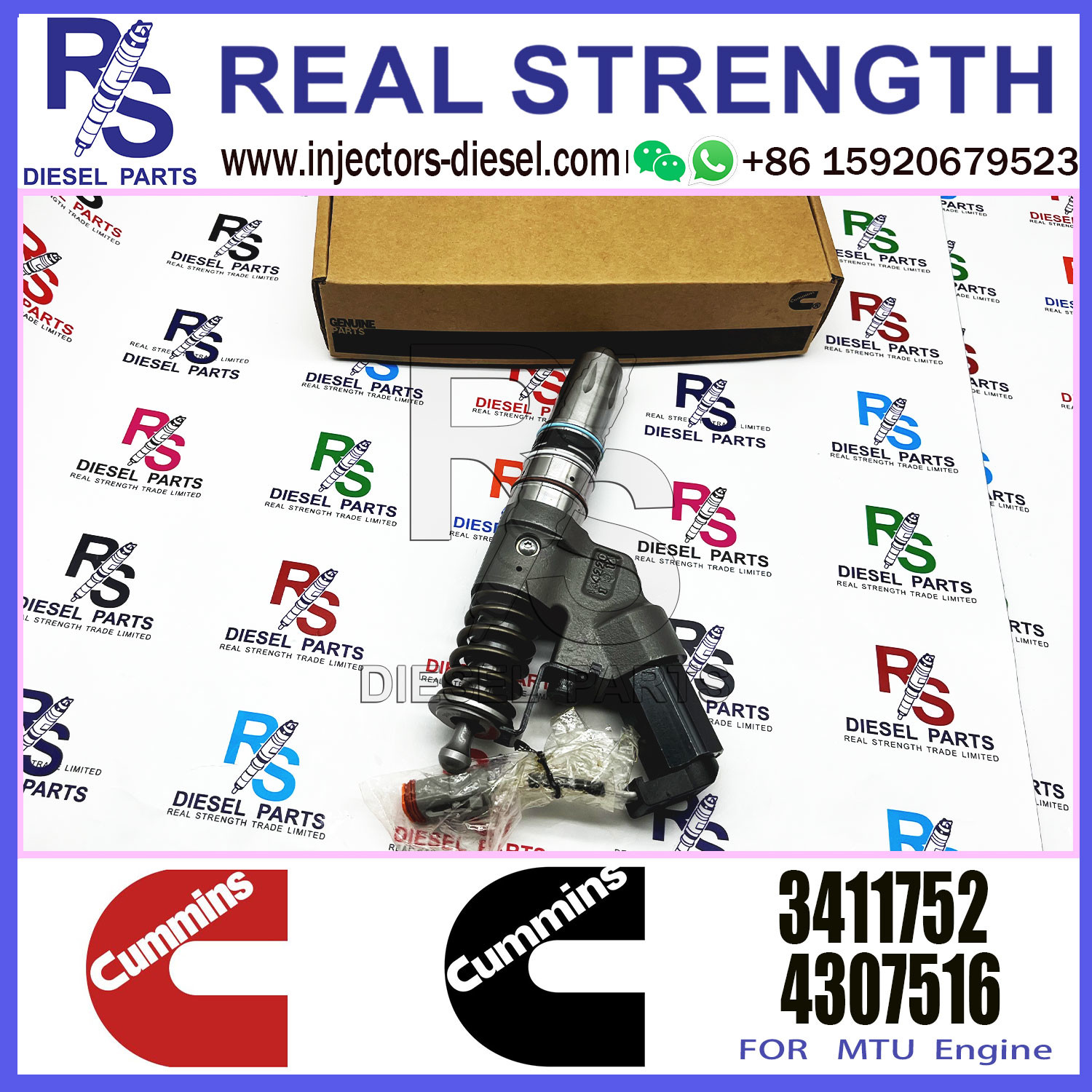 M11 ISM11 QSM11 Engine 3411752 3411754 3411756 Diesel fuel injector common rail injector