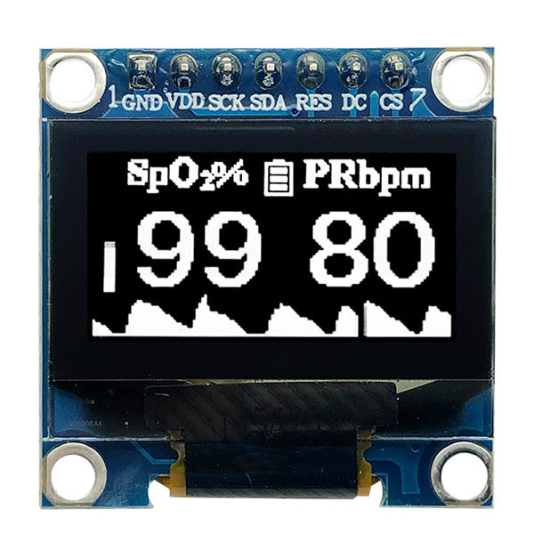 0.96 Inch OLED Display SSD1306 SPI 128x64 For Arduino IoT COG PCB Structure 3V / 5V Power Supply