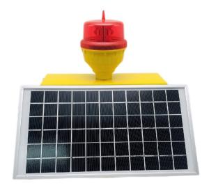 Wholesale 32.5cd Red Single Aviation Obstruction Light Solar Powered Low Intensity from china suppliers