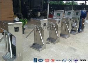 Wholesale Stainless Steel Bi - Directional Turnstile Security Gates With Fingerprint Ticketing System from china suppliers
