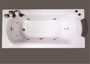 Wholesale Comfortable Freestanding Air Jet Tub , Large Rectangle Jacuzzi Bathtub OEM from china suppliers