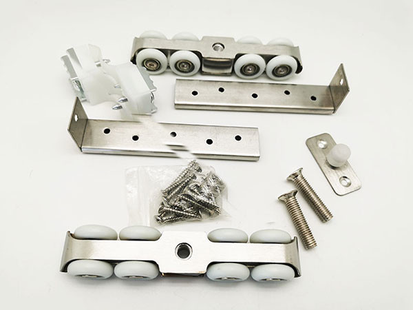 Satin Bathroom Sliding Door Accessories Sliding Roller Wheel ODM ≤120kg Load