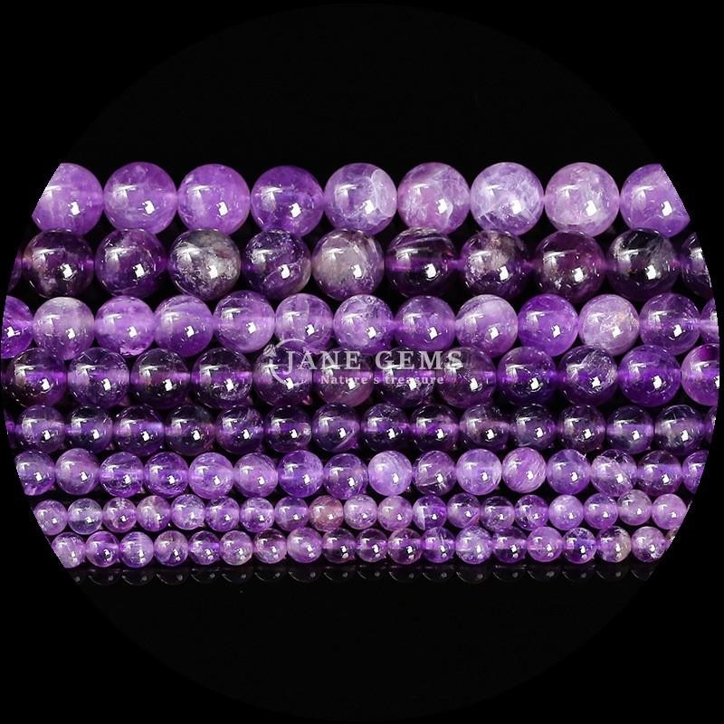 Round Beads in Assorted Colors Natural Rose Quartz Golden Rutilated Quartz for DIY Jewelry