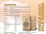 Ice Cream Food Industry Raw Goat Milk Powder Sterilized Full Cream