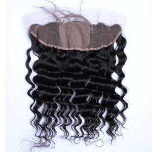 Wholesale 7A Grade Deep Wave Human Hair Lace Front Wig , Natural Human Hair Wigs No Smell from china suppliers