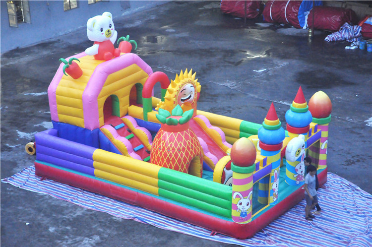 Giant Inflatable Toddler Playground Cheer Amusement Animal Theme CE-certificated
