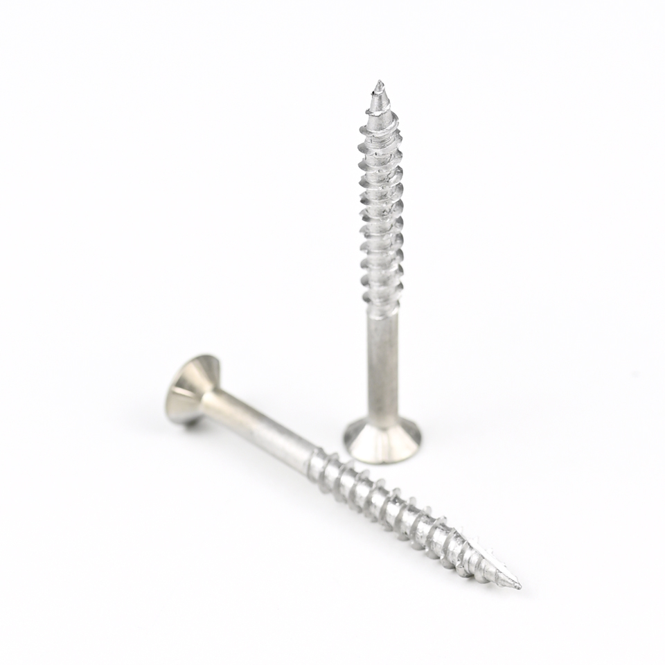SUS410 Pozidriv 50mm Flat Head Chipboard Screw for Cement Fiberboard Installation