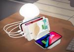 Mushroom White 10W QI Wireless Night Light Charging Station
