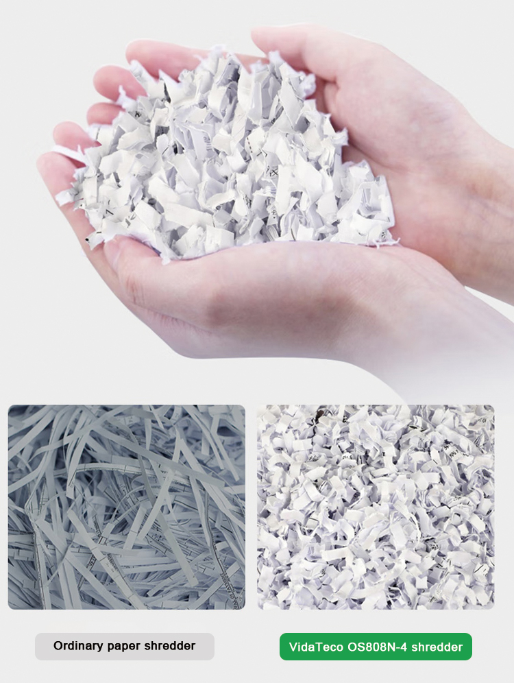 50 L Capacity 10 Sheet Micro Cut Shredder for Office Paper Destruction Equipment