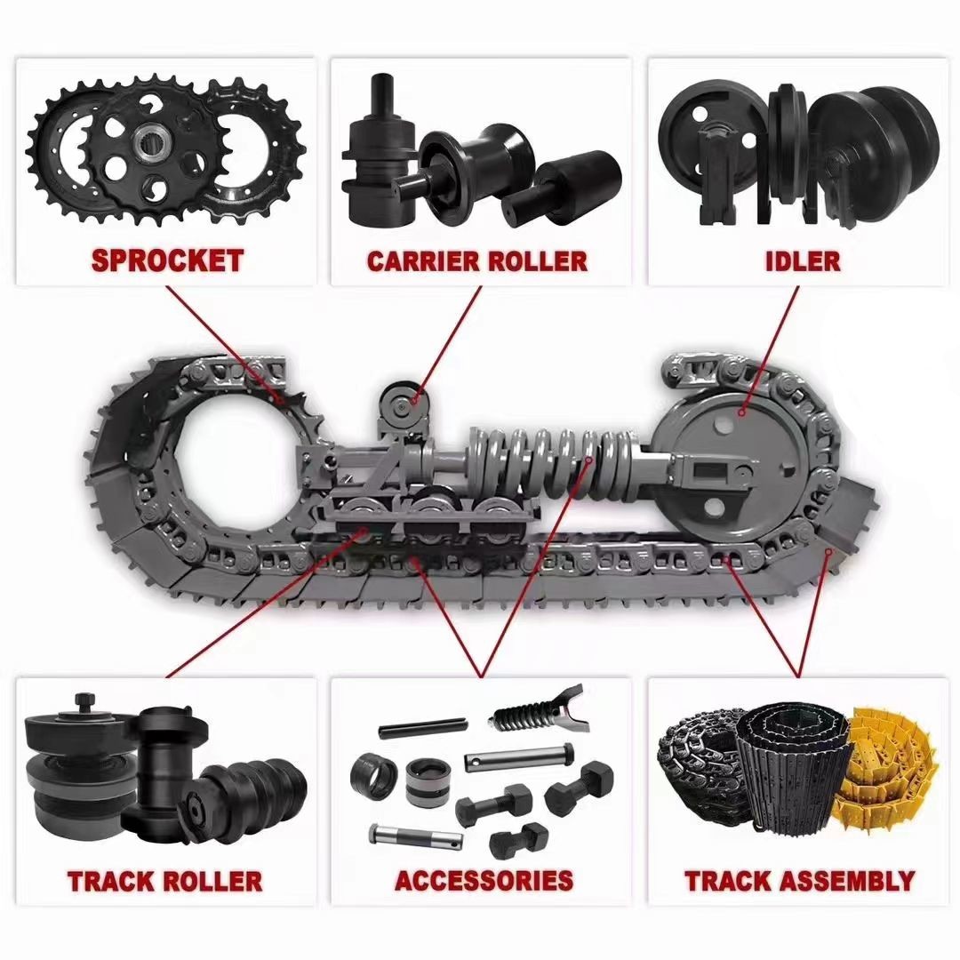 TD40 8-12MM Bulldozer Top Carrier Roller 50Mn/40Mn2 Material For Undercarriage Parts 395-14-0210 395-14-0213