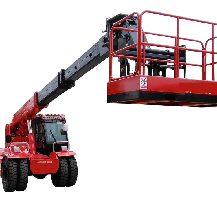 3 Stage / 4 Stage Mast Type Telescopic Forklift Boom Telescopic Crane Loader 7400 kg