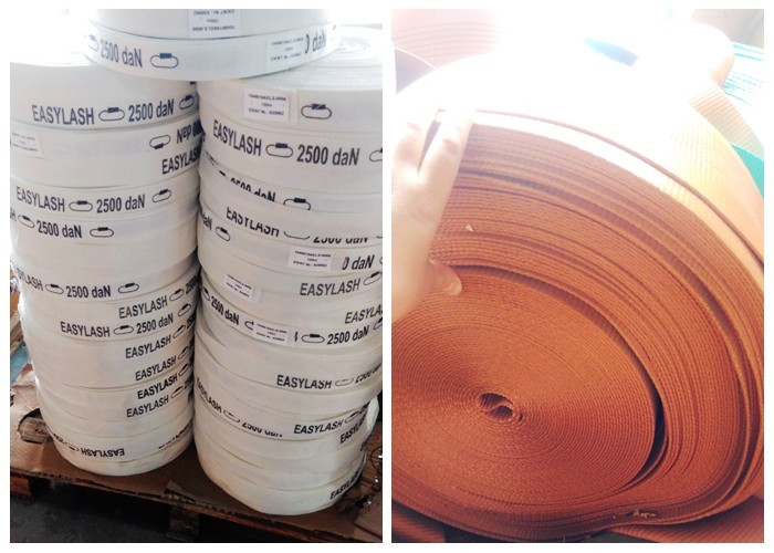 6 Ton Brown Heavy Duty Webbing Roll For Webbing Tie Down Straps 6 Stripes