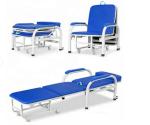 Hospital Foldable Medical Escort Chair Nursing Bed For Elderly Bed Accompany