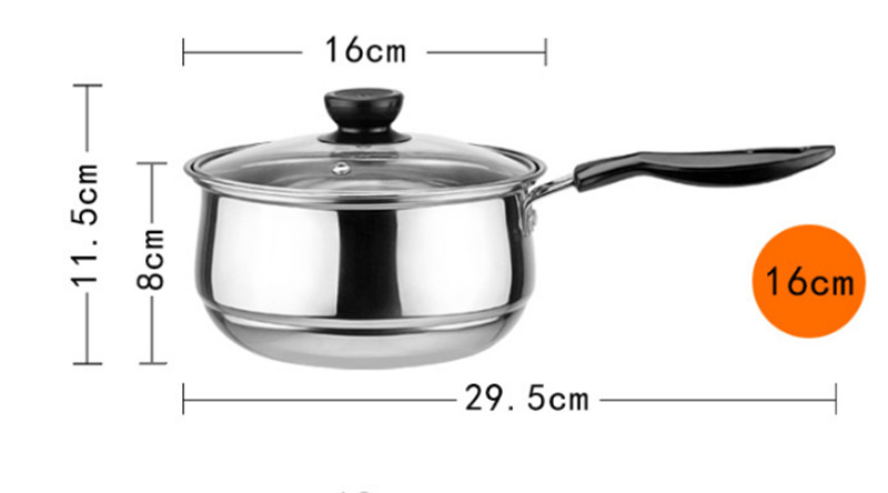 High Quality Stainless Steel Sauce Pan Milk Pot Soup & Stock Pots Set With Steamers