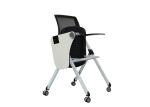 Indoor 4 Wheels Metal Plastic Ergonomic Folding Office Chair