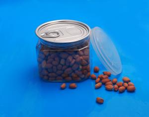 Wholesale PET Plastic Mini Round Jars Aluminium Cover Environmentally Friendly 430Ml from china suppliers