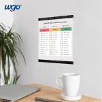 Repositionable Self Adhesive Wall Mounted Sign Holder Frame Wooden Metal