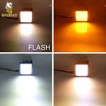 42 Beads Metal Case White Yellow Flash 24V LED Headlight Bike Accoessories