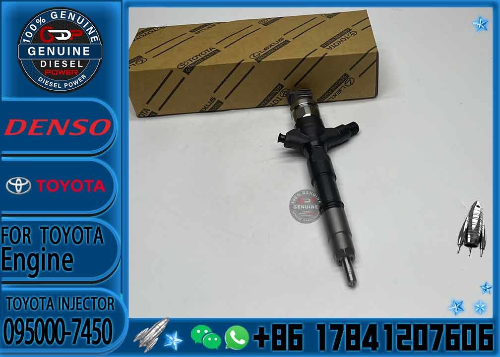 High Quality Common Rail Fuel Injector 095000-7450 095000-7451 095000-7452 23670-39225 For TOYOTA 1KD-FTV Euro 4