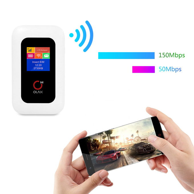1x1 MIMO 4g Lte Mobile Broadband Wifi Wireless Router Portable Mifi Hotspot LCD Display