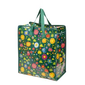 Wholesale Double Handled Washable Tote Grocery Shopping Bag Foldable In Vibrant CMYK Colors from china suppliers
