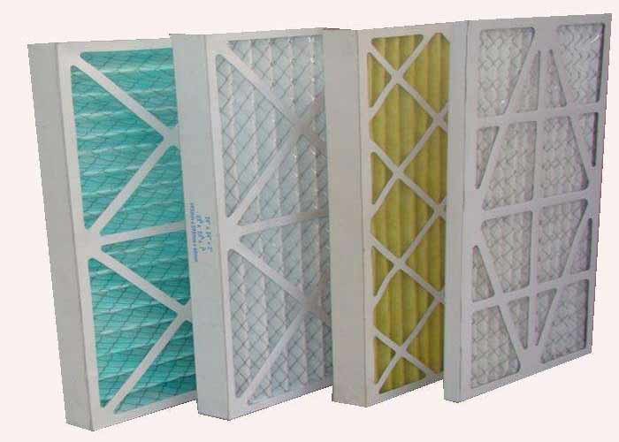 HVAC Ventilation Cardboard Air Filter , G4 - F9 Carbon Panel Filter Colorful